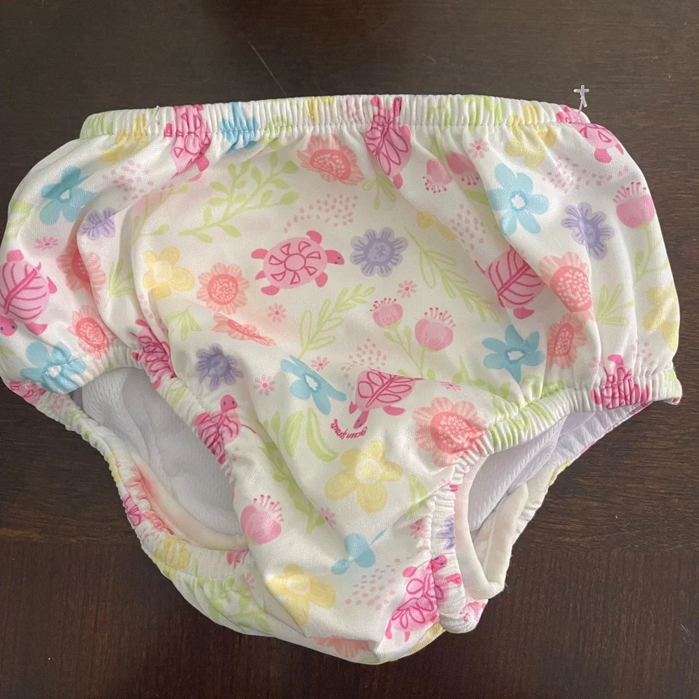 Green sprouts, eco ruffle snap swim diaper